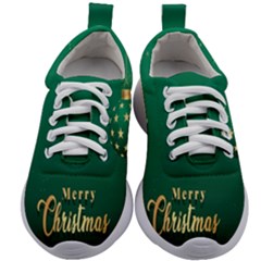 Merry Christmas Holiday Kids Athletic Shoes by artworkshop