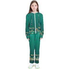 Merry Christmas Holiday Kids  Tracksuit by artworkshop