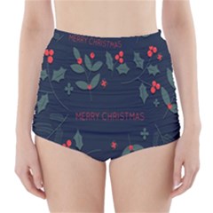 Merry Christmas  Frame Flora High-waisted Bikini Bottoms