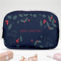 Merry Christmas  Frame Flora Make Up Pouch (small) by artworkshop