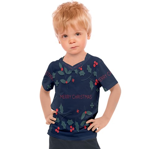 Merry Christmas  Frame Flora Kids  Sports Tee by artworkshop