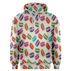 Macaron Macaroon Stylized Macaron Design Repetition Men s Overhead Hoodie by artworkshop