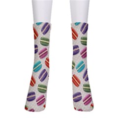 Macaron Macaroon Stylized Macaron Design Repetition Crew Socks by artworkshop