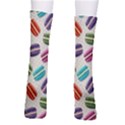 Macaron Macaroon Stylized Macaron Design Repetition Crew Socks View2