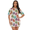 Macaron Macaroon Stylized Macaron Design Repetition Just Threw It On Dress View1