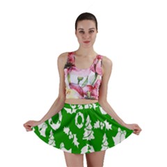 Green Card Christmas December4 Mini Skirt by artworkshop