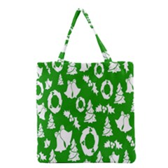 Green Card Christmas December4 Grocery Tote Bag by artworkshop