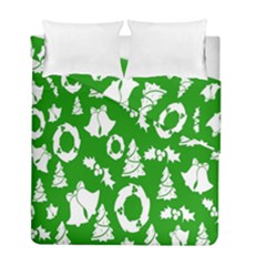 Green Card Christmas December4 Duvet Cover Double Side (full/ Double Size) by artworkshop