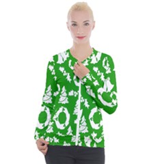 Green Card Christmas December4 Casual Zip Up Jacket by artworkshop