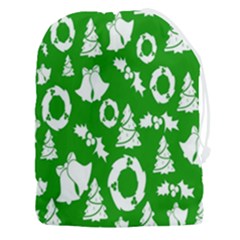 Green Card Christmas December4 Drawstring Pouch (3xl) by artworkshop