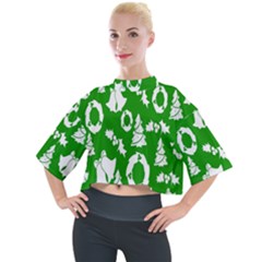 Green Card Christmas December4 Mock Neck Tee by artworkshop