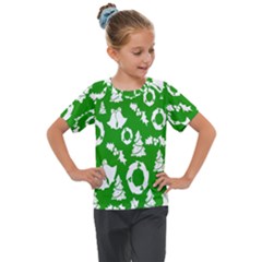 Green Card Christmas December4 Kids  Mesh Piece Tee