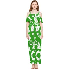 Green Card Christmas December4 Draped Sleeveless Chiffon Jumpsuit by artworkshop