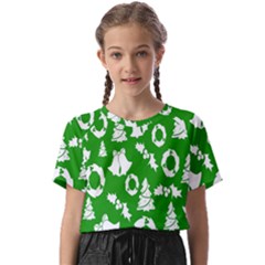 Green Card Christmas December4 Kids  Basic Tee by artworkshop