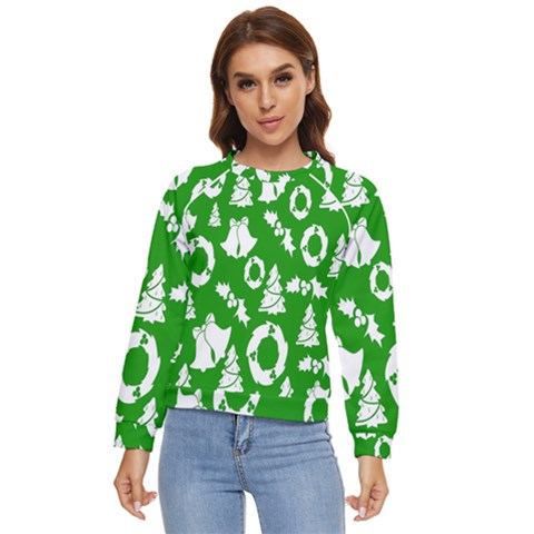 Green Card Christmas December4 Women s Long Sleeve Raglan Tee by artworkshop