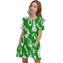 Green Card Christmas December4 Kids  Frilly Sleeves Pocket Dress View3