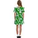 Green Card Christmas December4 Kids  Frilly Sleeves Pocket Dress View4