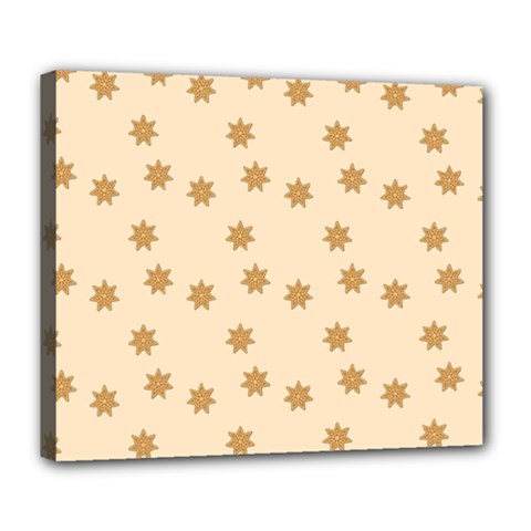 Gingerbread Star Deluxe Canvas 24  X 20  (stretched) by artworkshop