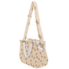 Gingerbread Star Rope Handles Shoulder Strap Bag by artworkshop