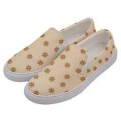 Gingerbread Star Men s Canvas Slip Ons by artworkshop