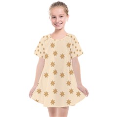 Gingerbread Star Kids  Smock Dress by artworkshop