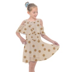 Green Card Christmas December4 Kids  Shoulder Cutout Chiffon Dress by artworkshop