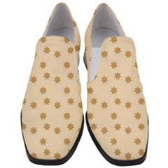 Gingerbread Star Women Slip On Heel Loafers by artworkshop