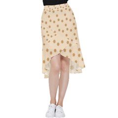 Gingerbread Star Frill Hi Low Chiffon Skirt by artworkshop