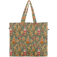 Gingerbread Christmas Decorative Canvas Travel Bag by artworkshop