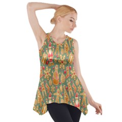 Gingerbread Christmas Decorative Side Drop Tank Tunic