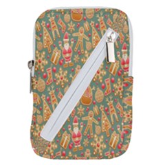 Gingerbread Christmas Decorative Belt Pouch Bag (small) by artworkshop