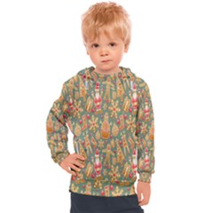 Gingerbread Christmas Decorative Kids  Hooded Pullover by artworkshop