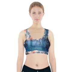 Frost Winter Morning Snow Sports Bra With Pocket by artworkshop