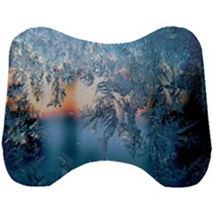 Frost Winter Morning Snow Head Support Cushion by artworkshop