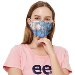 Frost Winter Morning Snow Fitted Cloth Face Mask (adult)