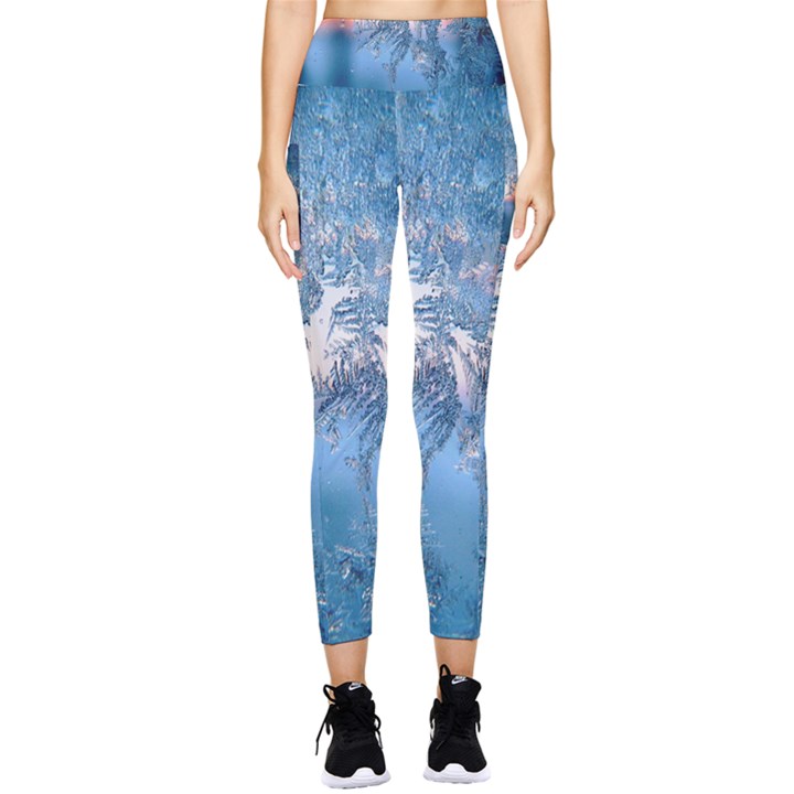 Frost Winter Morning Snow Pocket Leggings 