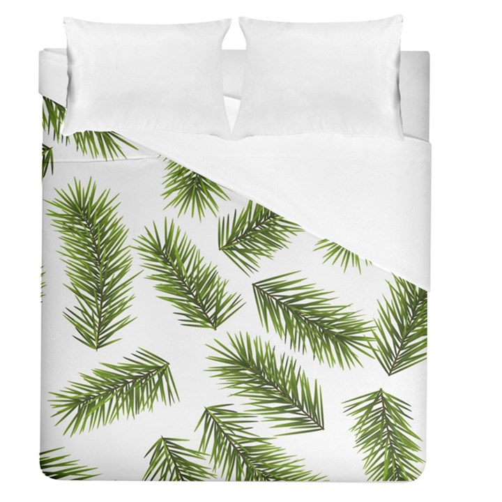 Fir Branch Pattern Christmas Decorative Duvet Cover (Queen Size)