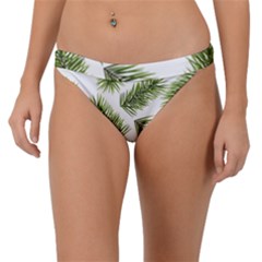 Fir Branch Pattern Christmas Decorative Band Bikini Bottom by artworkshop