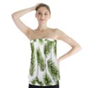 Fir Branch Pattern Christmas Decorative Strapless Top View1