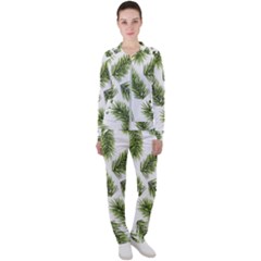 Fir Branch Pattern Christmas Decorative Casual Jacket And Pants Set by artworkshop