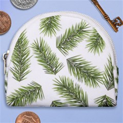 Fir Branch Pattern Christmas Decorative Horseshoe Style Canvas Pouch by artworkshop