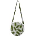 Fir Branch Pattern Christmas Decorative Crossbody Circle Bag View1