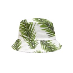 Fir Branch Pattern Christmas Decorative Bucket Hat (kids) by artworkshop