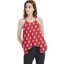 Felt Background Paper Red Yellow Star Flowy Camisole Tank Top View1