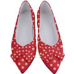 Felt Background Paper Red Yellow Star Women s Bow Heels by artworkshop