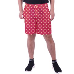 Felt Background Paper Red Yellow Star Men s Pocket Shorts by artworkshop