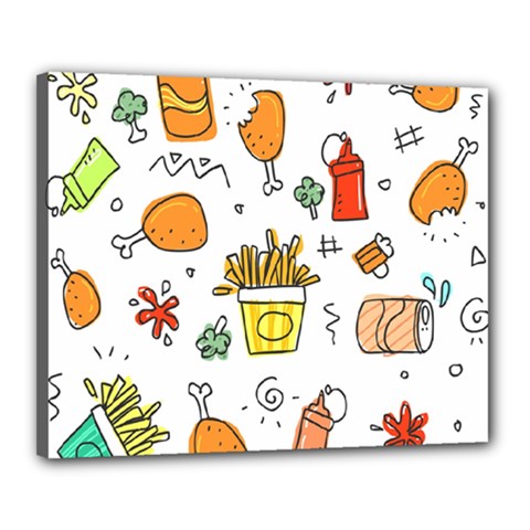 Cute Sketch  Fun Funny Collection Canvas 20  X 16  (stretched) by artworkshop