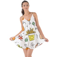 Cute Sketch  Fun Funny Collection Love The Sun Cover Up by artworkshop