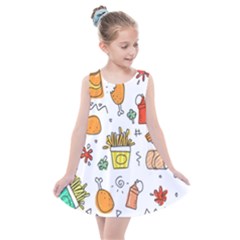 Cute Sketch  Fun Funny Collection Kids  Summer Dress by artworkshop