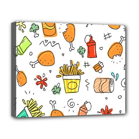 Cute Sketch  Fun Funny Collection Deluxe Canvas 20  X 16  (stretched) by artworkshop